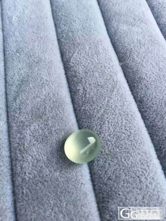 高冰大蛋面，高冰带底色福豆，玉兰花戒指，马鞍男戒_蛋面翡翠