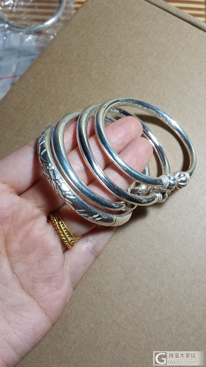 新版第一帖——我的银镯_珠宝手镯金属银_珠宝大家坛