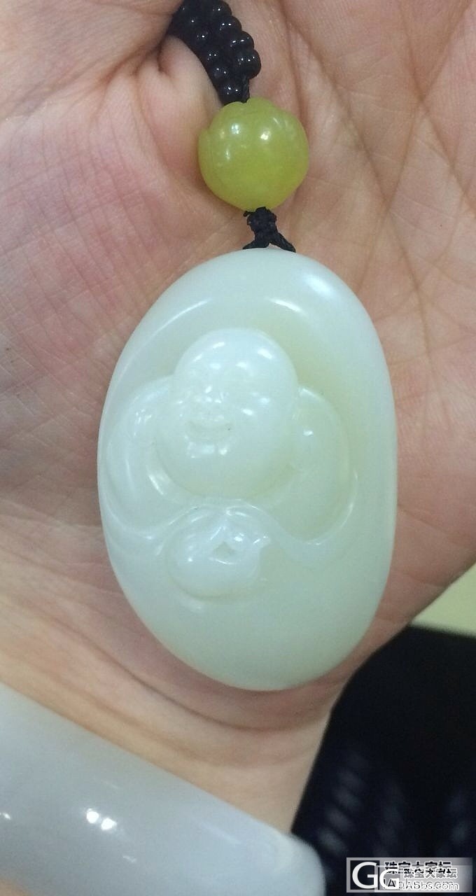 新入手的佛_白玉挂件
