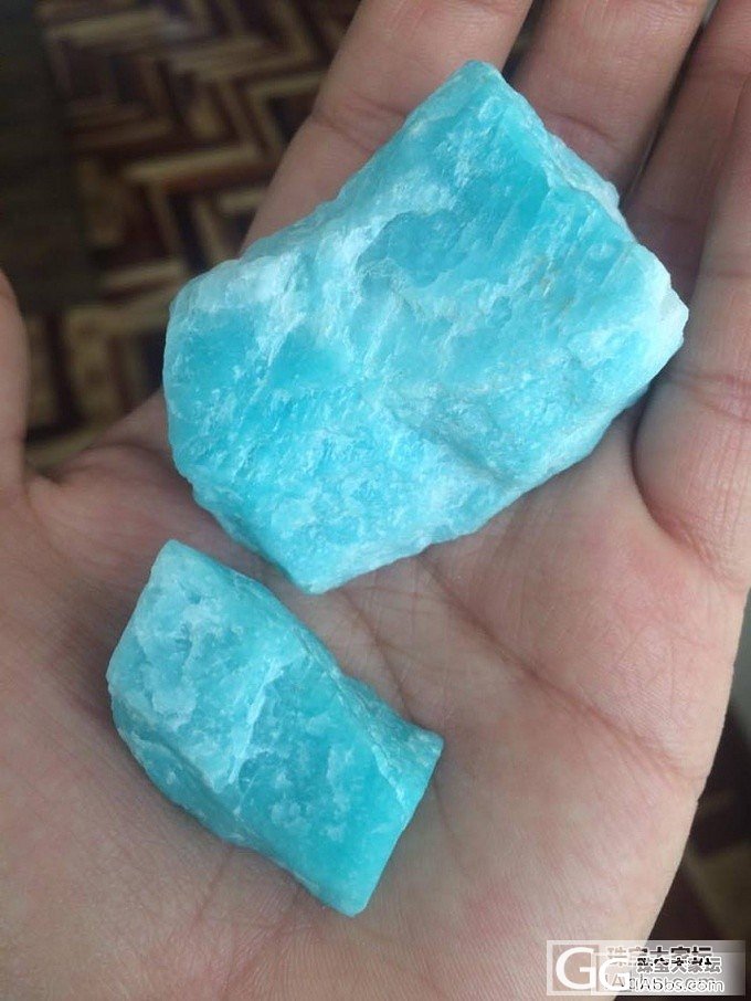 这种秘鲁料品质如何?白纹很细小不明显_原石天河石