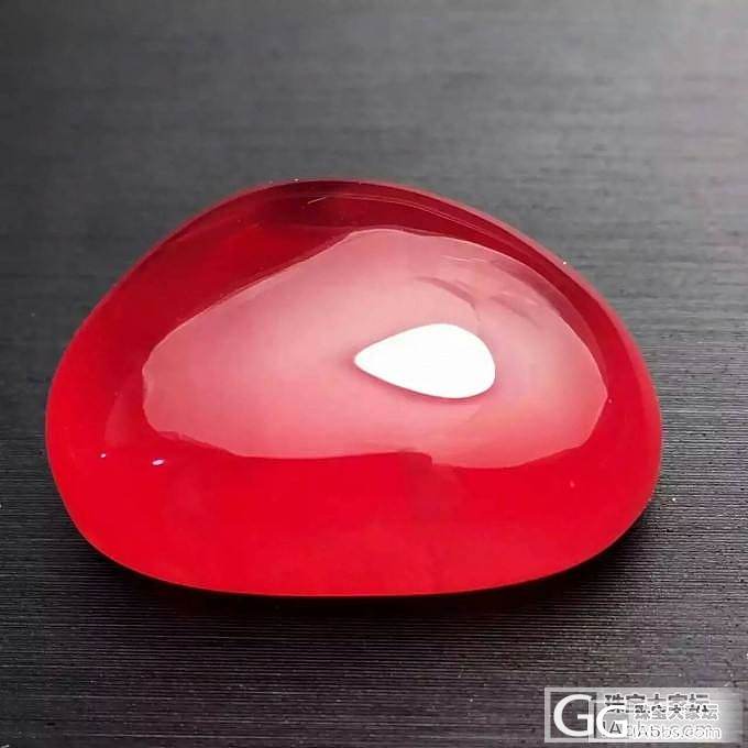 老料红纹石真是难得一见！_蛋面红纹石