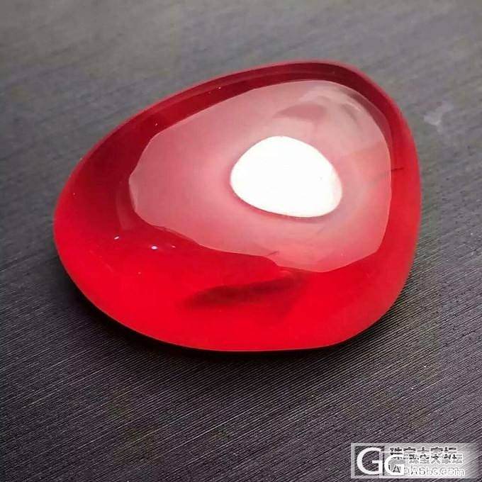 老料红纹石真是难得一见！_蛋面红纹石
