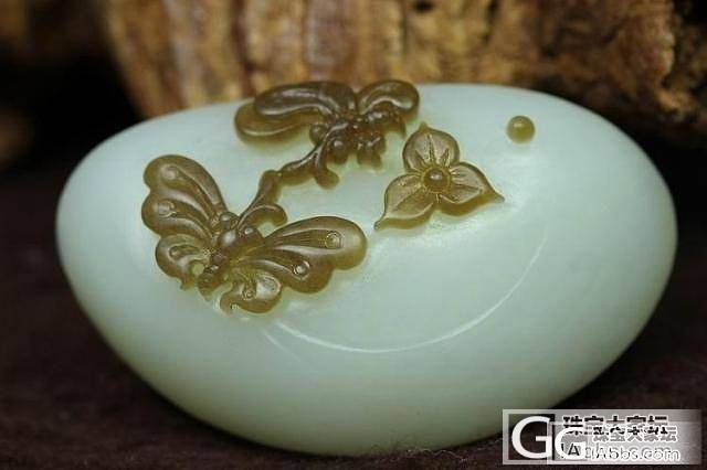 一级糖白玉比翼双飞挂件_白玉