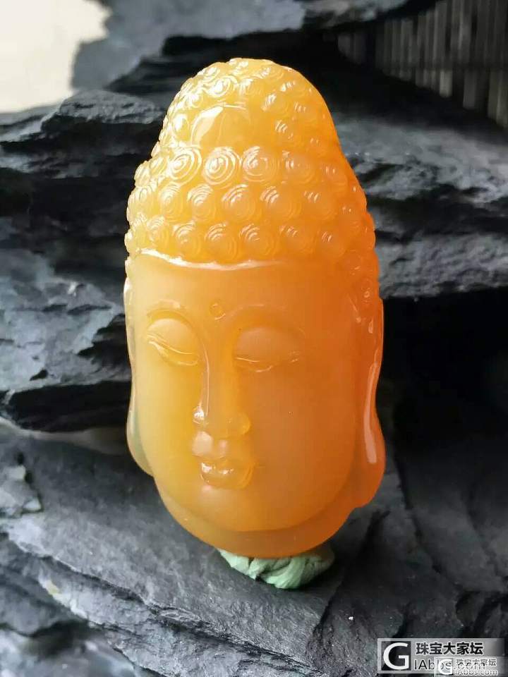 ​精品黄龙玉 佛头_黄龙玉