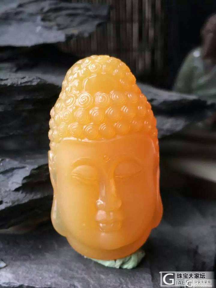 ​精品黄龙玉 佛头_黄龙玉