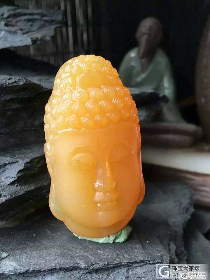 ​精品黄龙玉 佛头_黄龙玉