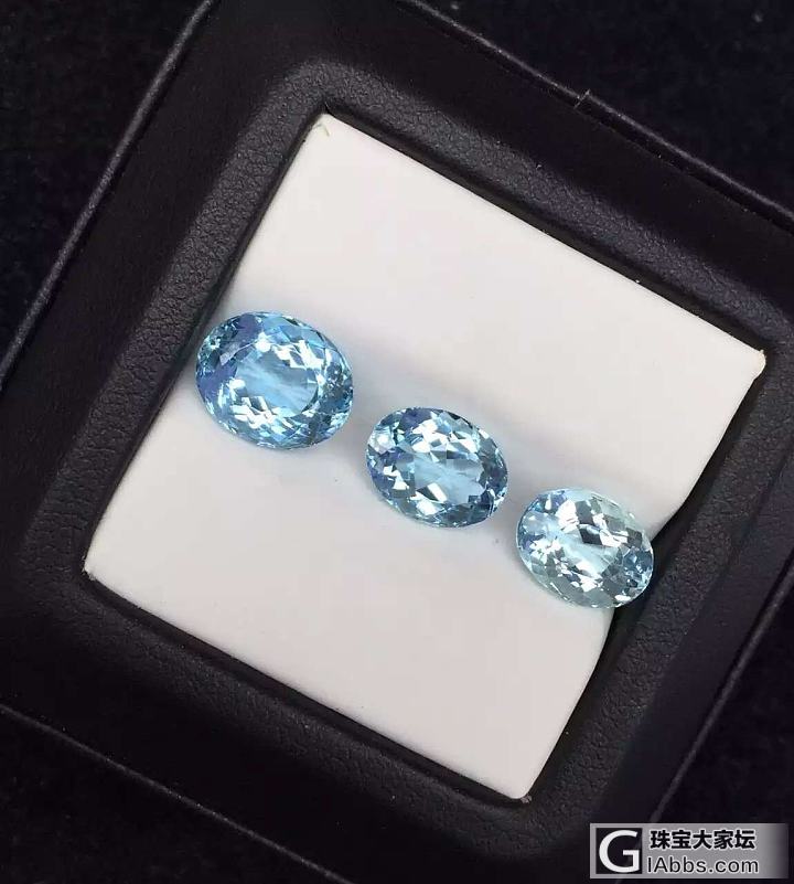 美美哒海蓝宝.._刻面宝石海蓝宝