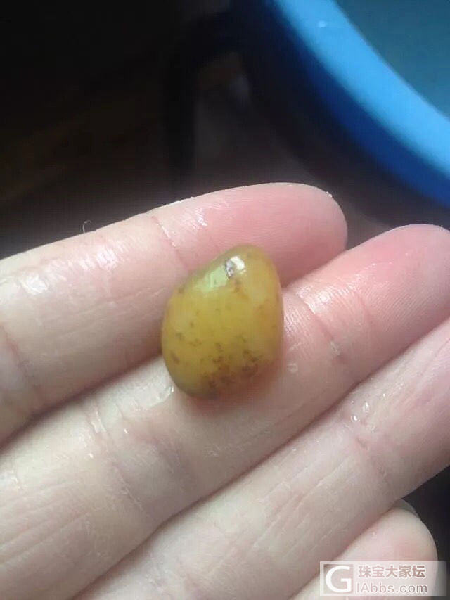 以前做的戒指_琥珀蜜蜡戒指
