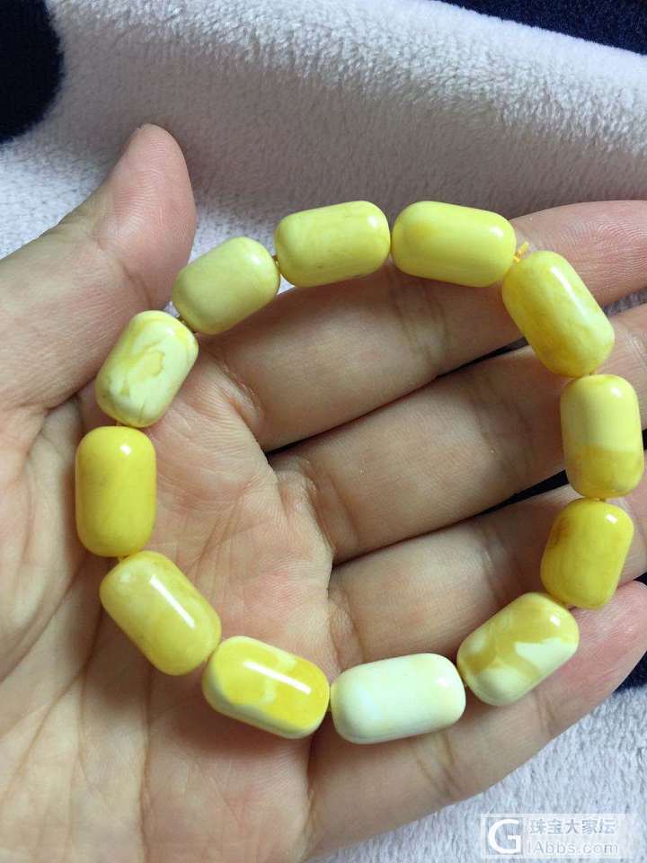 小黄药丸_蜜蜡珠串