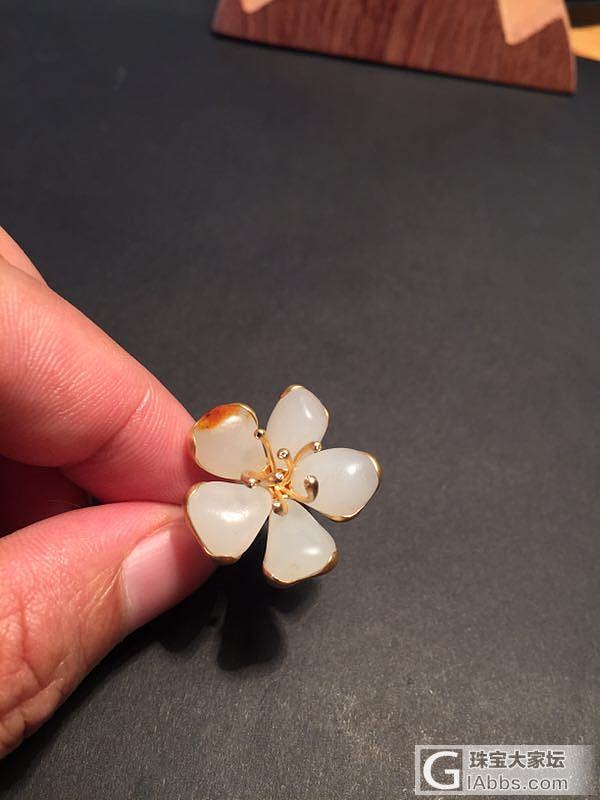 最喜欢的脂白独籽桃花戒_白玉