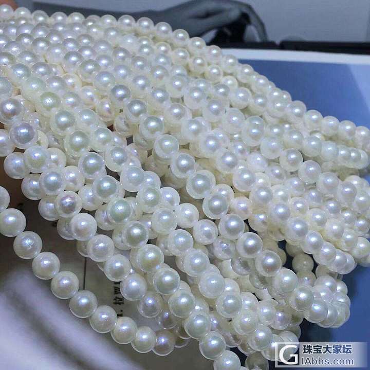 6-6.5mmakoya净链白色光  正圆强光基本无暇极微瑕  白亮白亮的  白..._半成品海水珍珠