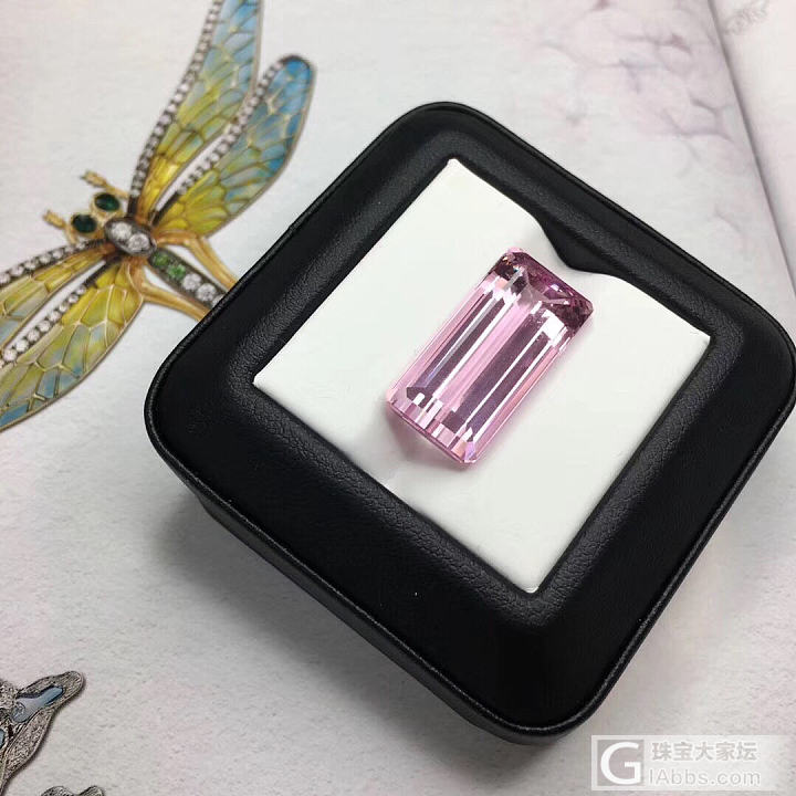 美美的粉摩根，重19.42ct 色泽超级好，最后一张推荐款很适合[愉快]_摩根石刻面宝石