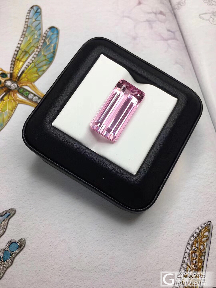 美美的粉摩根，重19.42ct 色泽超级好，最后一张推荐款很适合[愉快]_摩根石刻面宝石