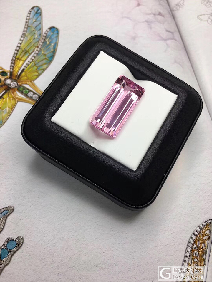 美美的粉摩根，重19.42ct 色泽超级好，最后一张推荐款很适合[愉快]_摩根石刻面宝石