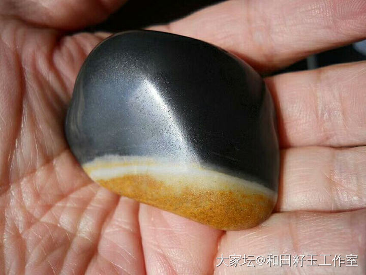 和田籽料墨玉原石_原石和田玉