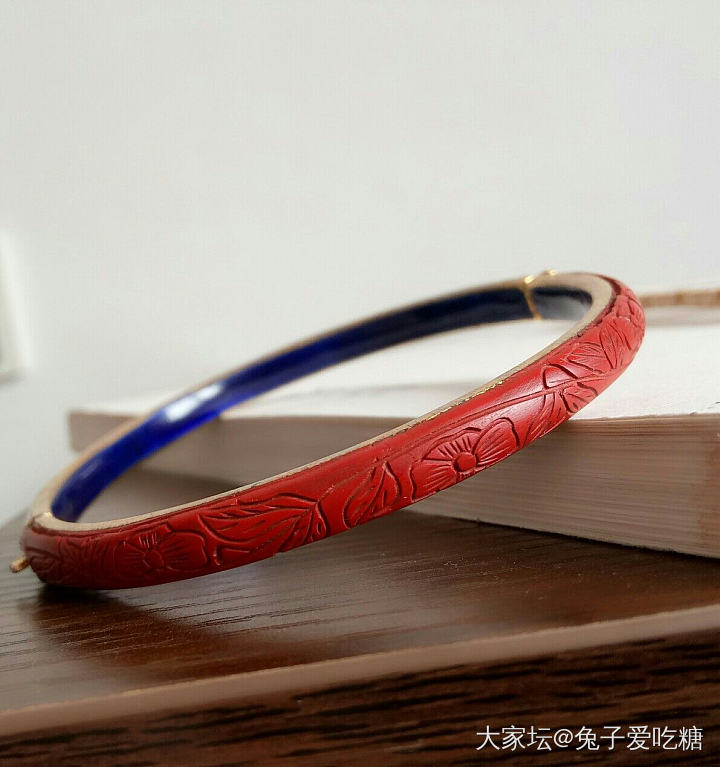 古法漆雕的美_漆器手镯
