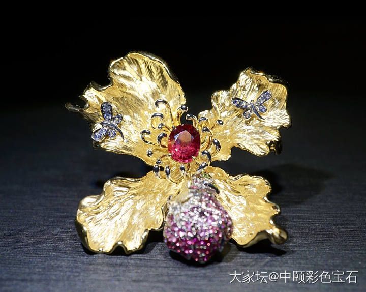 ##中颐天然红宝石胸针吊坠##  1.37ct_胸饰吊坠红宝石