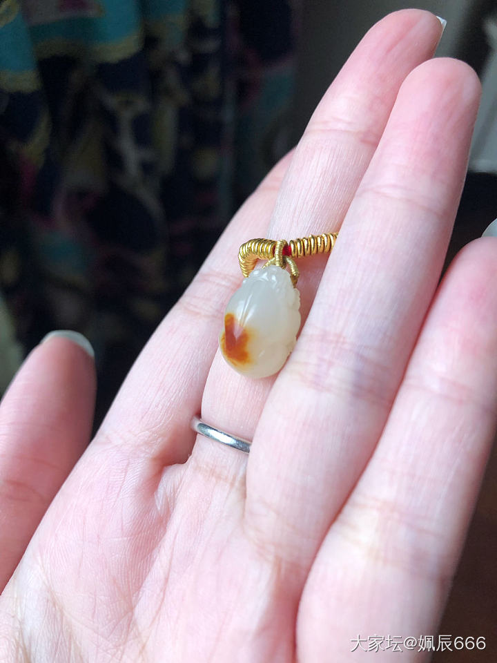 闲来无事，晒晒我的小萌兽_挂件和田玉