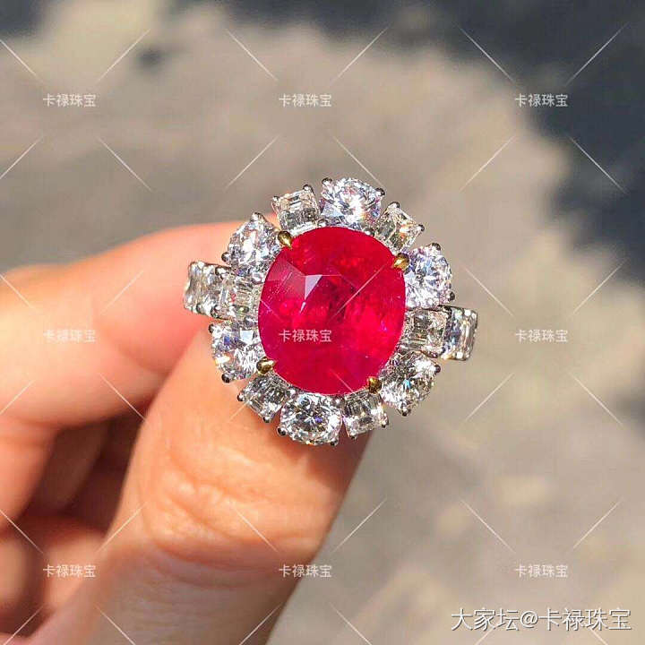 6克拉无烧鸽血红，产自缅甸抹谷，室外太美了！_戒指红宝石