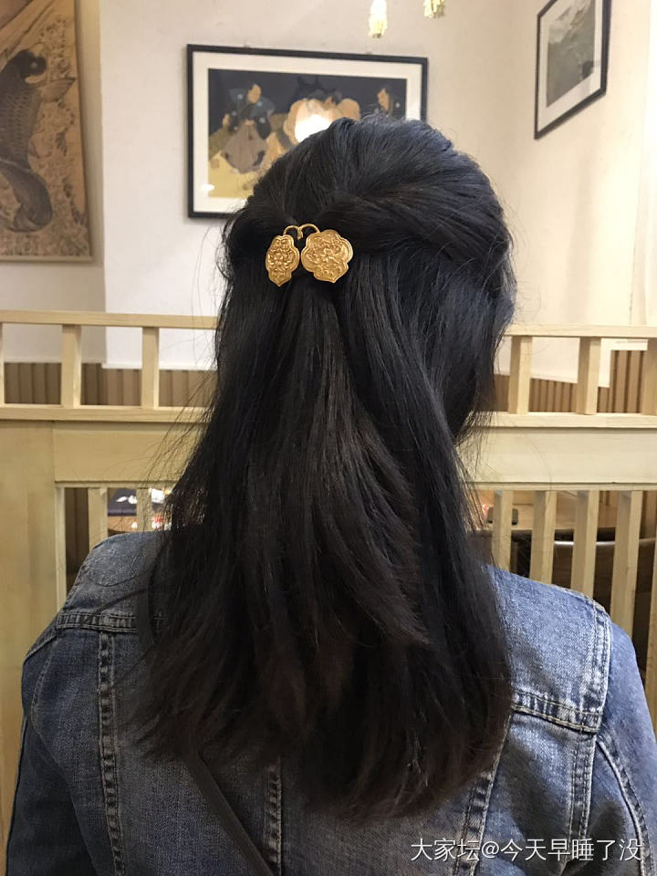 618剁手 银镀金小发饰_银头饰