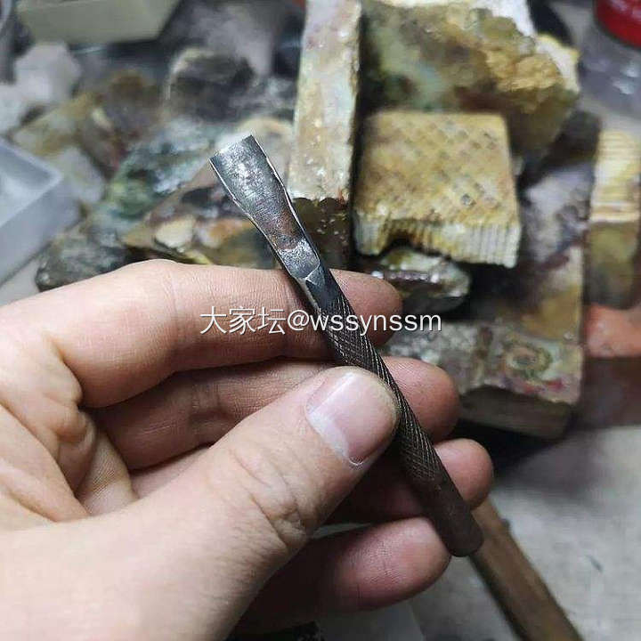 奶奶留下来的螺钿木盒_金工
