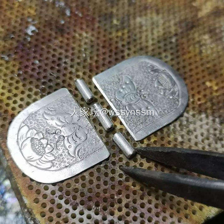 奶奶留下来的螺钿木盒_金工
