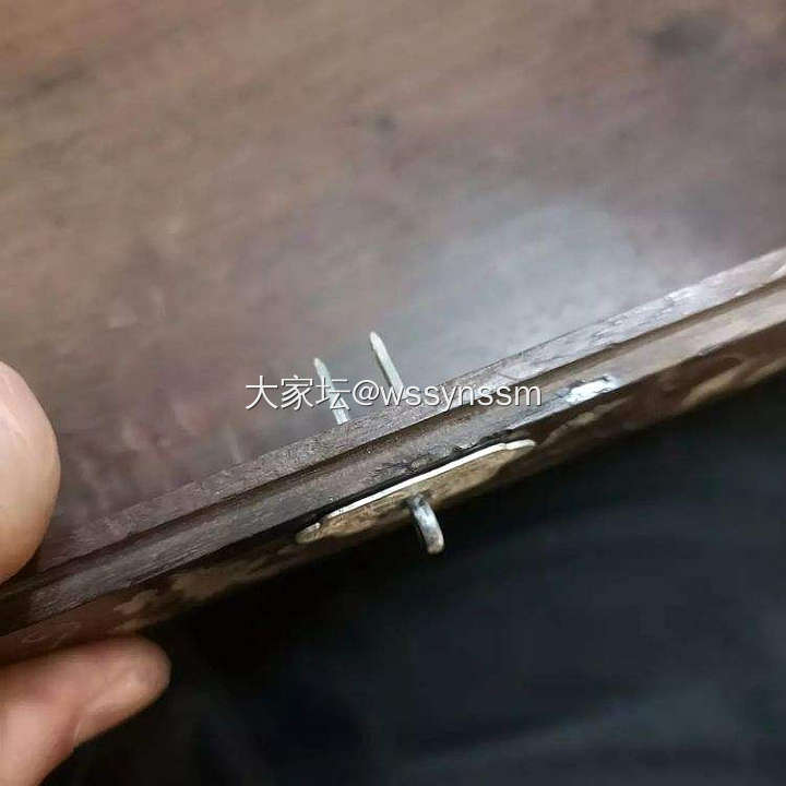奶奶留下来的螺钿木盒_金工