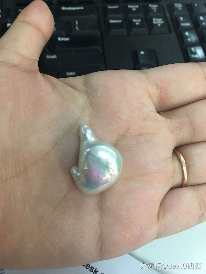 巴洛克珍珠还挺有意思的～_海水珍珠