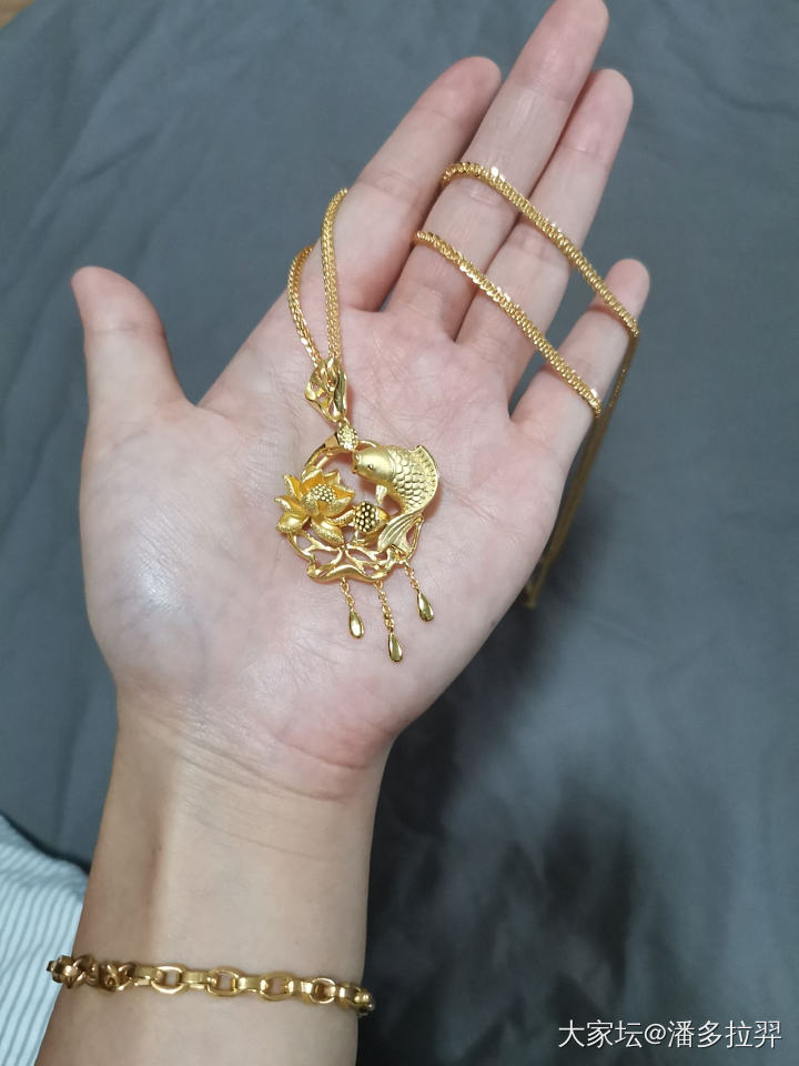 给鱼莲配上了合适的毛衣链_毛衣链金