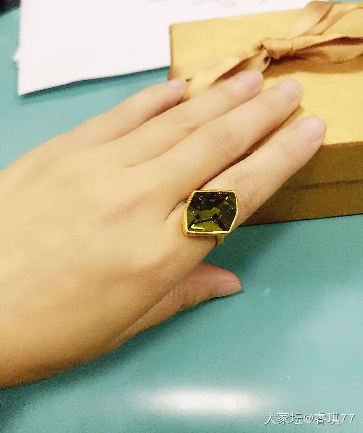 夜色_刻面宝石金戒指