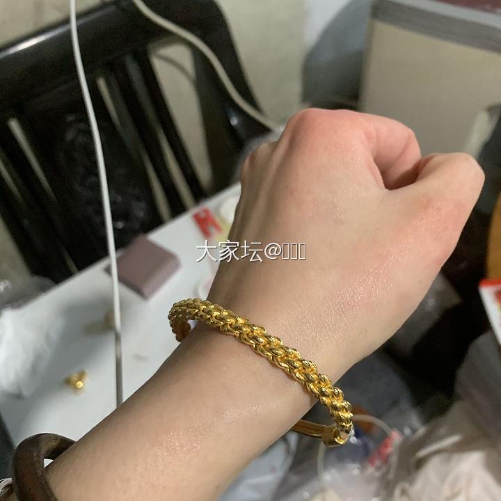 来个冷门的 振贤的金桂花_打金手镯金