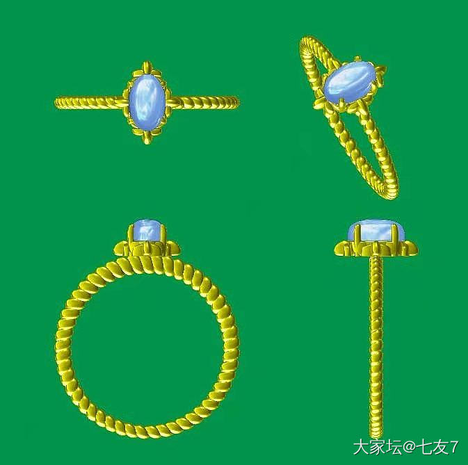 欧泊太难拍了啊_戒指欧泊