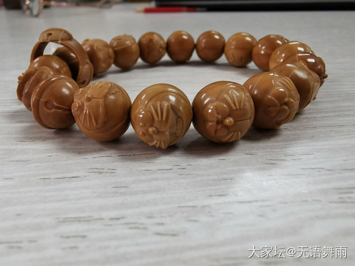 如果我有机器猫_珠串雕刻橄榄核