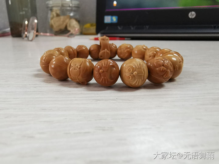 如果我有机器猫_珠串雕刻橄榄核