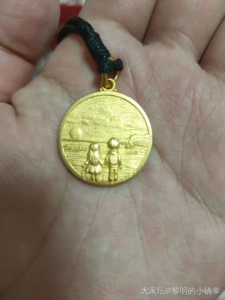 定制的黄金花生和圆牌牌吊坠_金网店商家