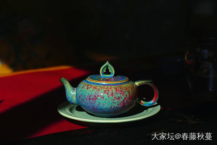 有人喜欢钧瓷么？这个真是太好看了_陶瓷