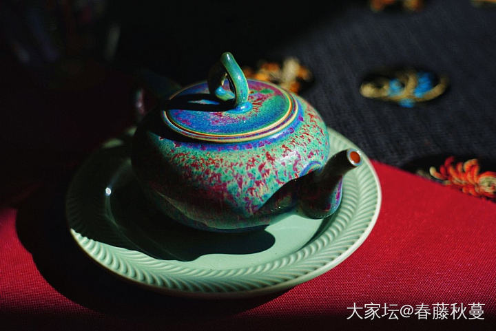 有人喜欢钧瓷么？这个真是太好看了_陶瓷