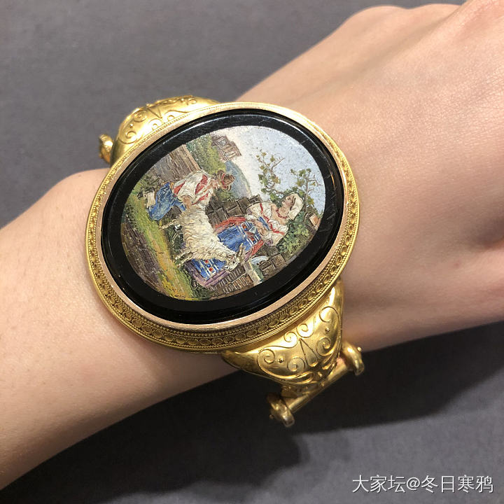 微型马赛克珠宝的美_古董首饰