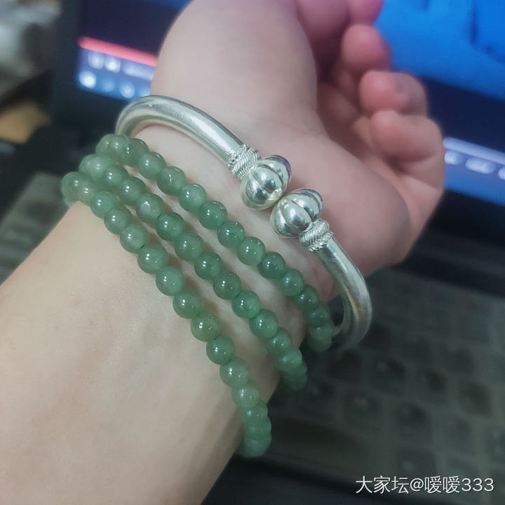 阳光正好，适合拍照（＾ω＾）_手饰银翡翠
