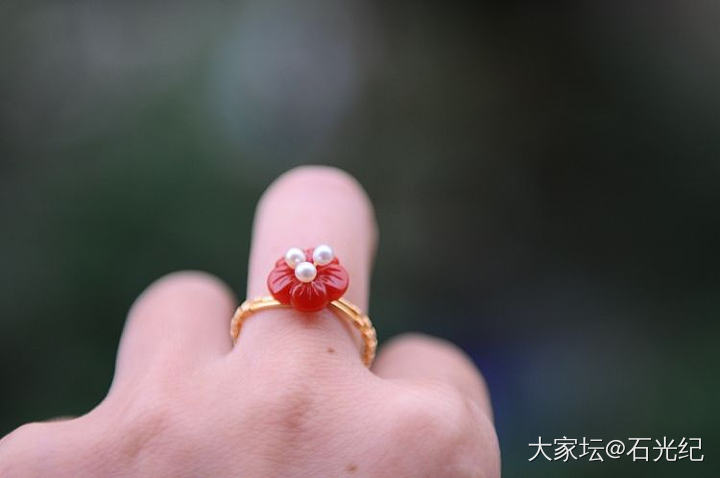 14K包金手工绕线——中古镯_南红