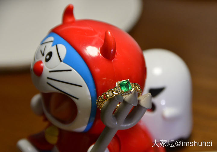 祖母绿戒指到家啦_戒指祖母绿