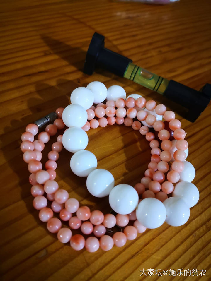 砗磲手珠串_有机宝石