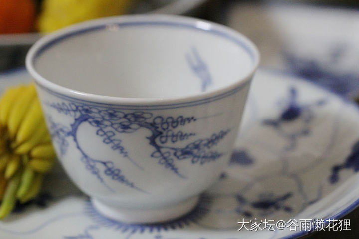 游丝牵惹桃花片——折枝过墙梅大杯杯_陶瓷