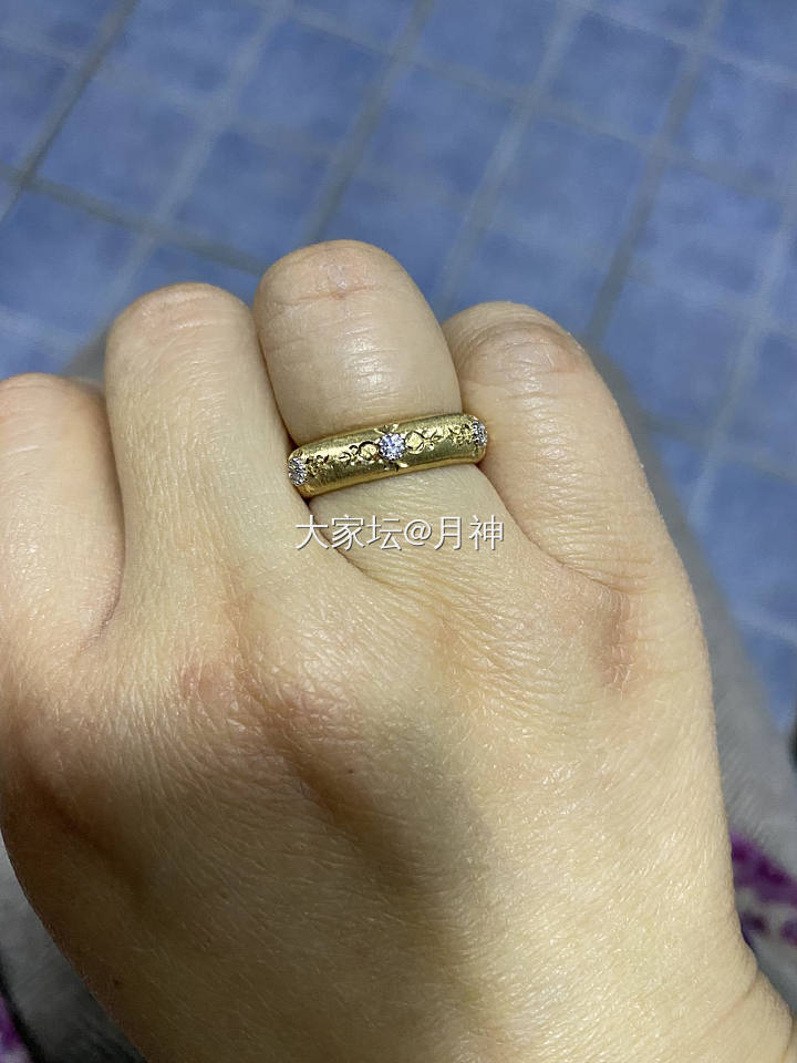 戒指收到啦_K金首饰