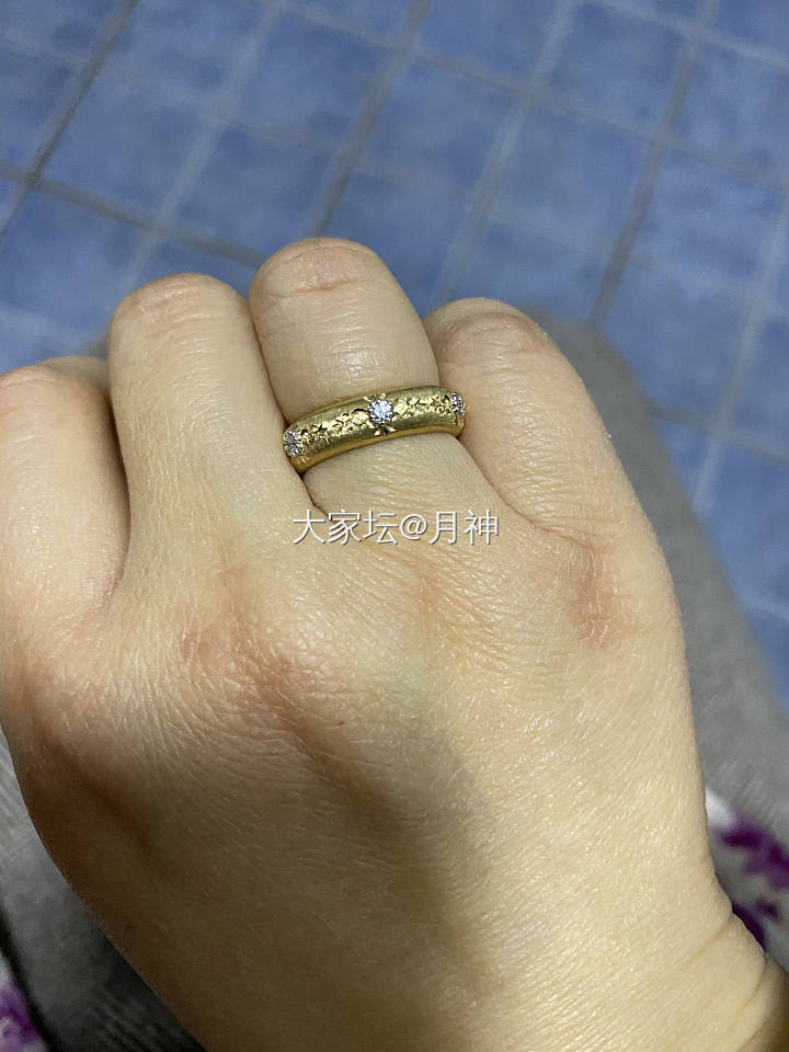 戒指收到啦_K金首饰