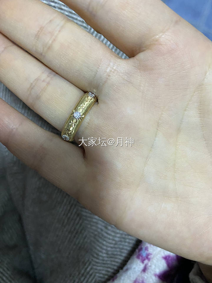 戒指收到啦_K金首饰