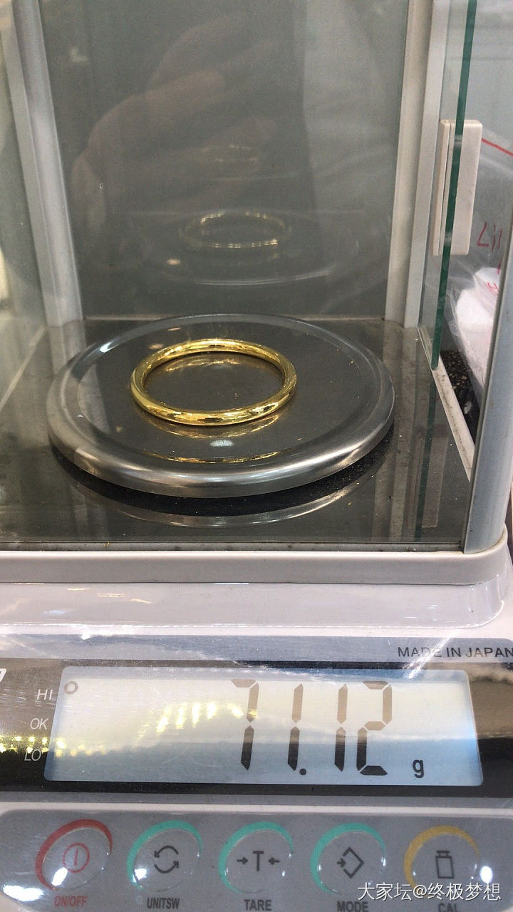金镯子打好啦    期待收货呀_匠人金