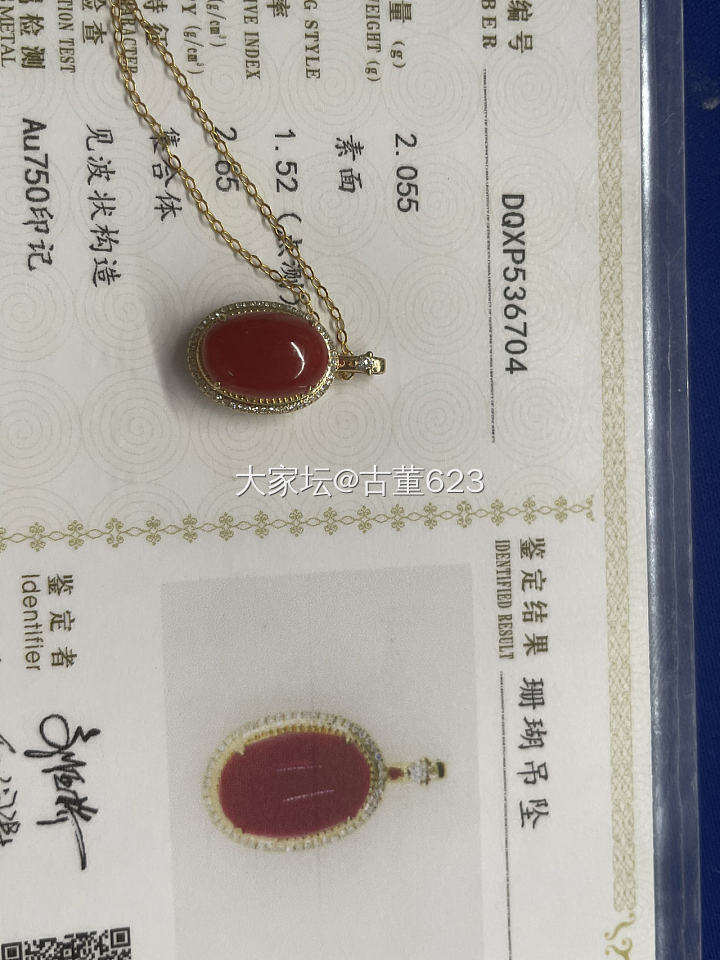 从朋友处买了一个小吊坠，求懂得人帮忙看看_珊瑚