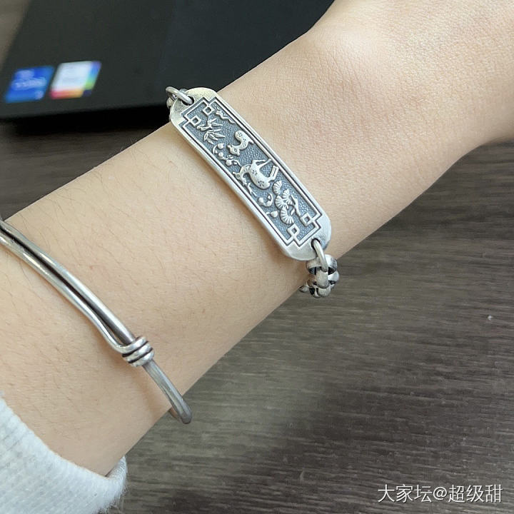 振贤银手牌_匠人手饰银