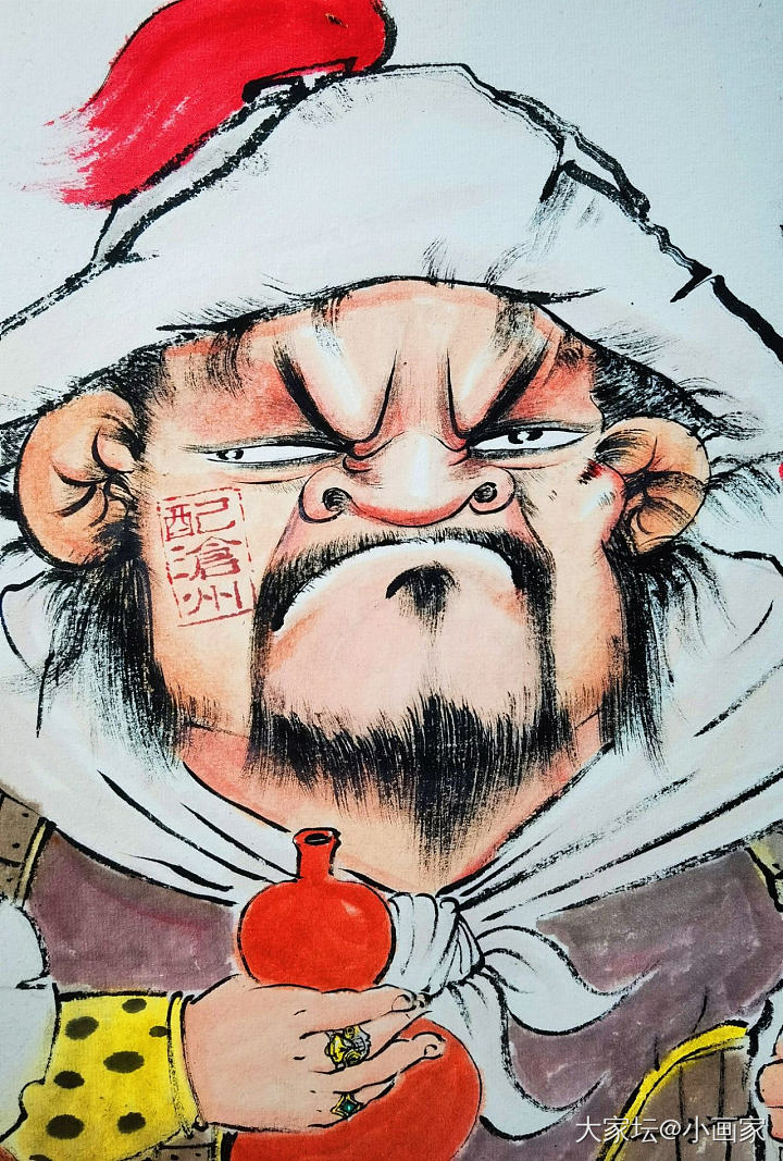 每位女神背后都有个牛X爷们儿_手绘